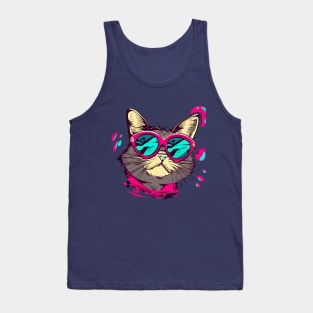 My chill cat IN SUMMER! (No Background) Tank Top